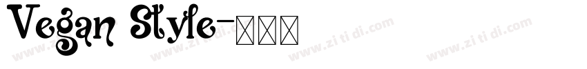 Vegan Style字体转换